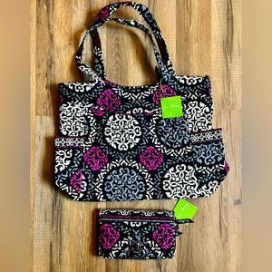 Vera Bradley 2 Piece Set Canterberry Magenta